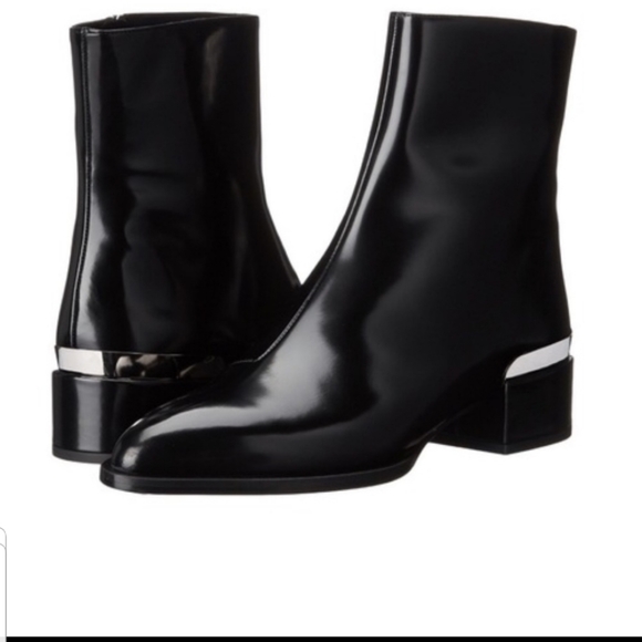 Vince Shoes - Vince Yasmin Metallic-Heel Ankle Boots